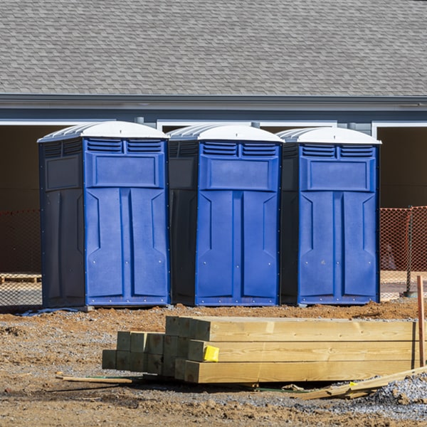 what is the expected delivery and pickup timeframe for the porta potties in New Millport Pennsylvania